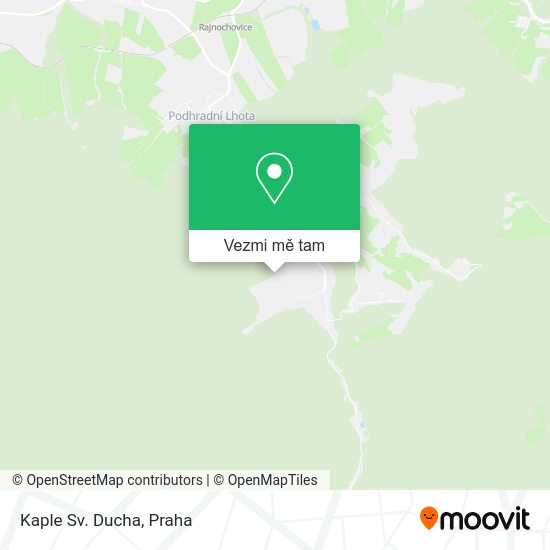 Kaple Sv. Ducha mapa