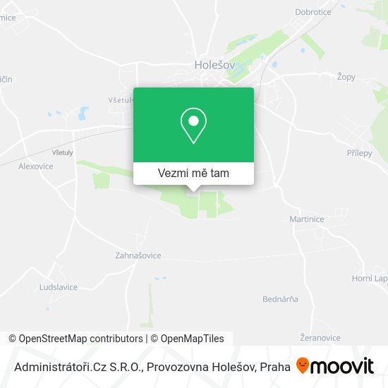 Administrátoři.Cz S.R.O., Provozovna Holešov mapa