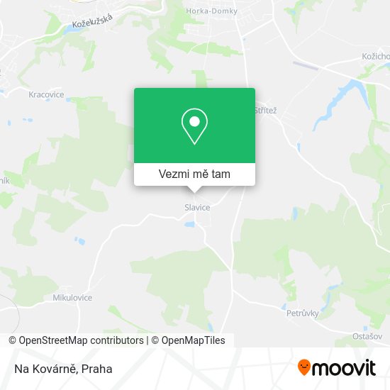 Na Kovárně mapa