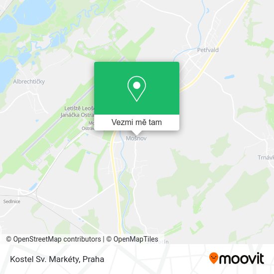 Kostel Sv. Markéty mapa