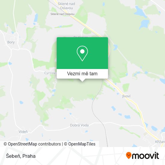 Šebeň mapa
