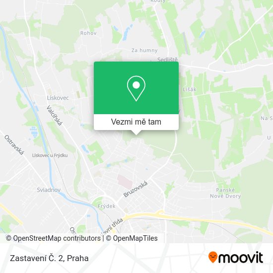 Zastavení Č. 2 mapa