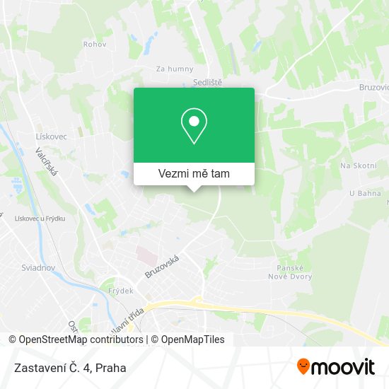 Zastavení Č. 4 mapa