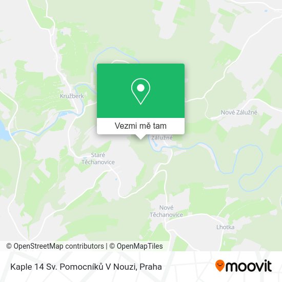 Kaple 14 Sv. Pomocníků V Nouzi mapa