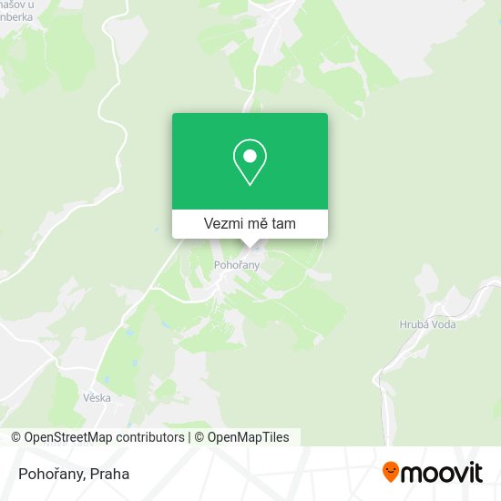 Pohořany mapa