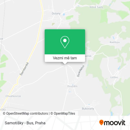 Samotíšky - Bus mapa