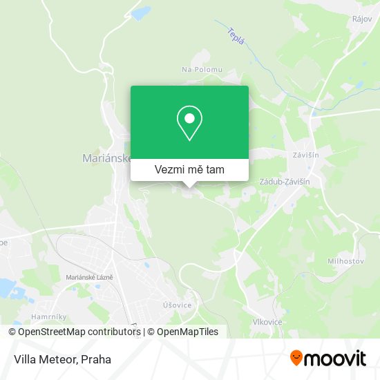 Villa Meteor mapa