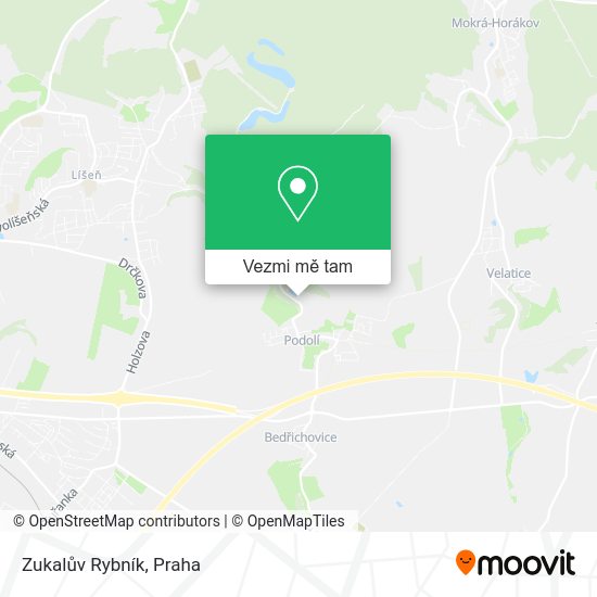 Zukalův Rybník mapa