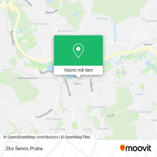 Zko Šenov mapa