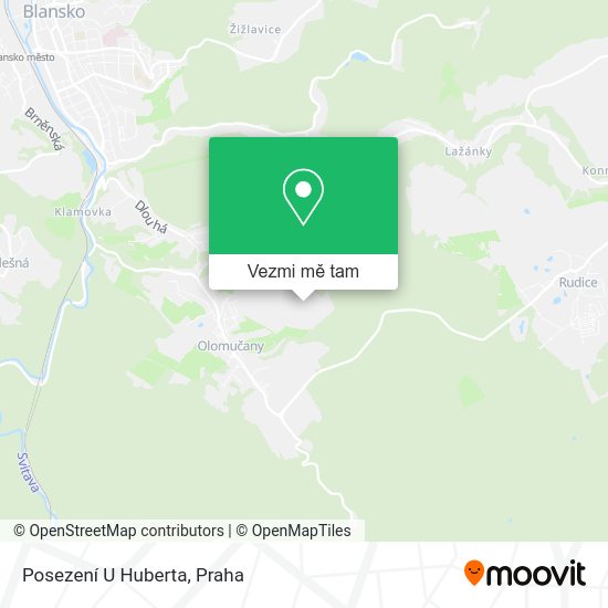Posezení U Huberta mapa