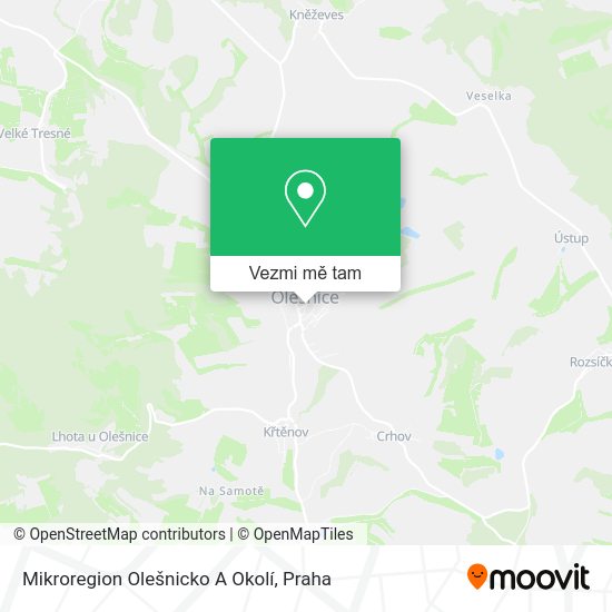 Mikroregion Olešnicko A Okolí mapa