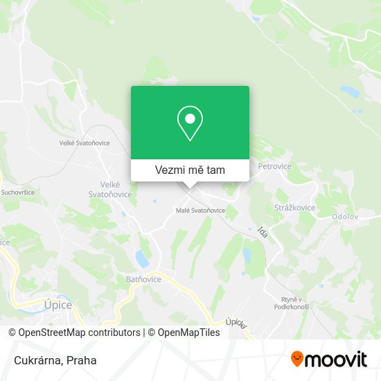 Cukrárna mapa