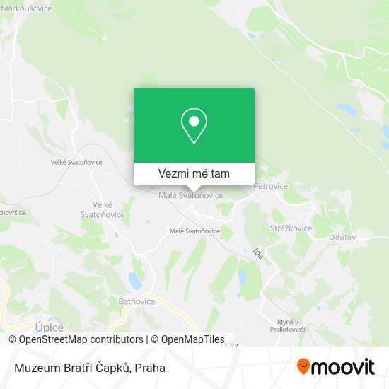 Muzeum Bratří Čapků mapa