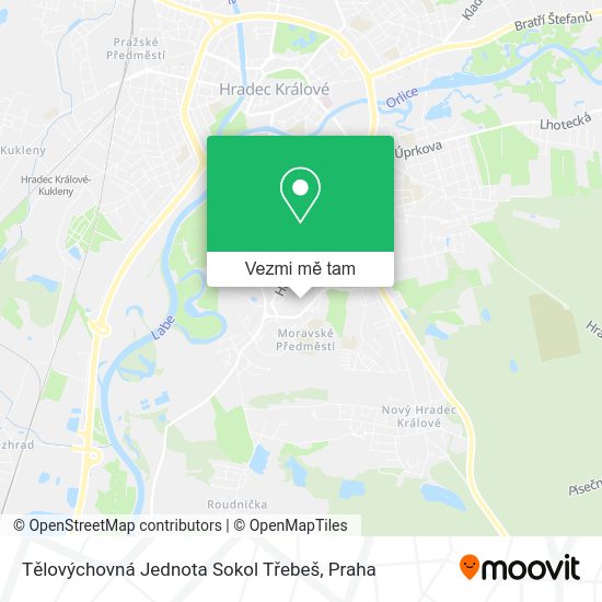 Tělovýchovná Jednota Sokol Třebeš mapa