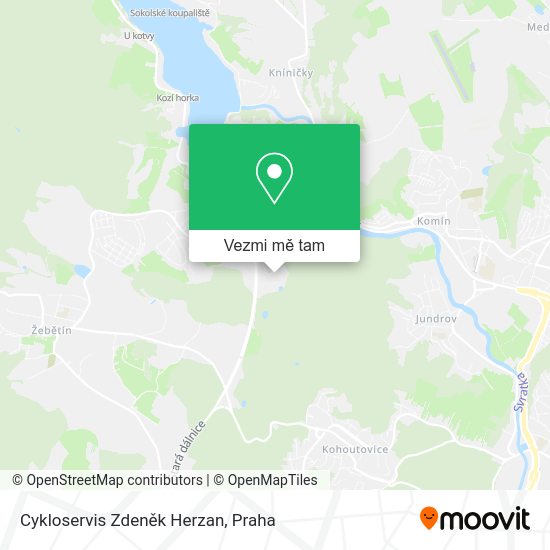 Cykloservis Zdeněk Herzan mapa