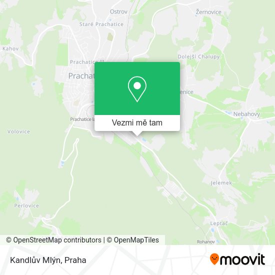 Kandlův Mlýn mapa