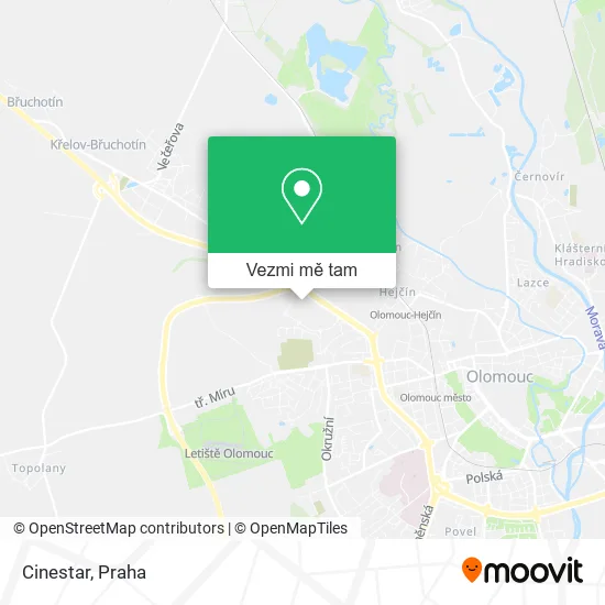 Cinestar mapa