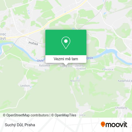 Suchý Důl mapa