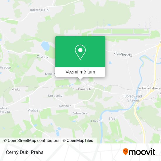 Černý Dub mapa