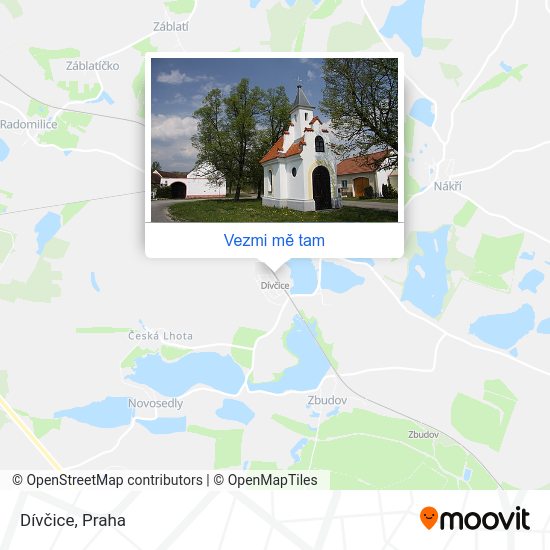 Dívčice mapa