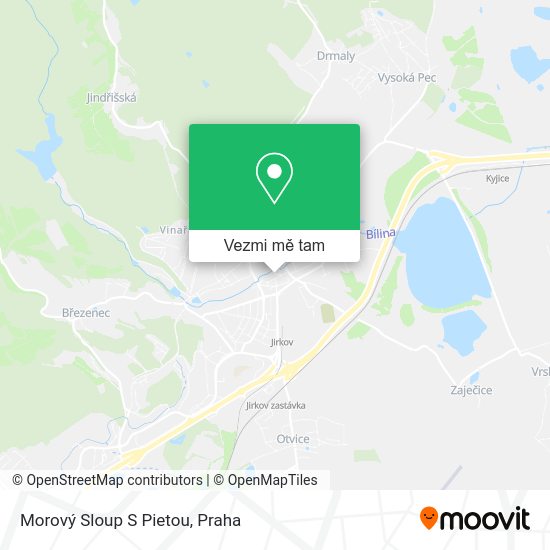 Morový Sloup S Pietou mapa