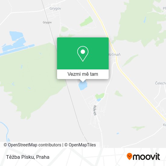 Těžba Písku mapa