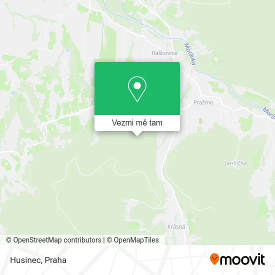 Husinec mapa