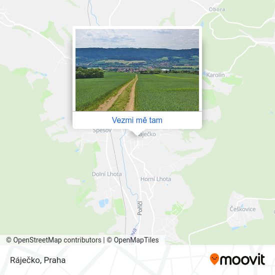 Ráječko mapa