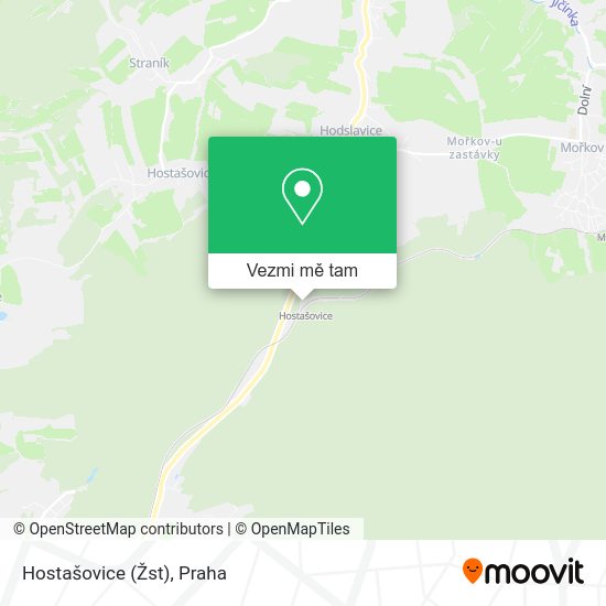 Hostašovice (Žst) mapa
