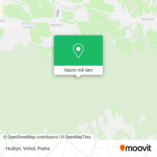 Huštýn, Vchol mapa