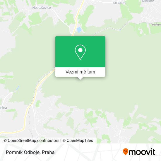 Pomník Odboje mapa
