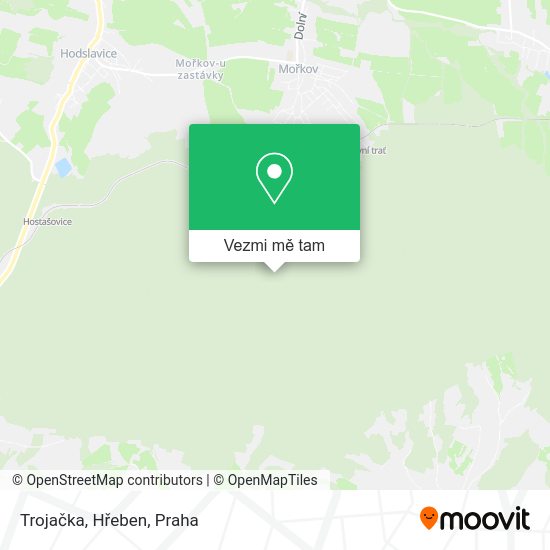 Trojačka, Hřeben mapa