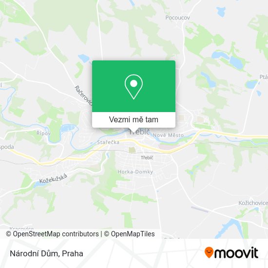 Národní Dům mapa