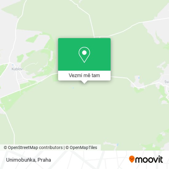 Unimobuňka mapa