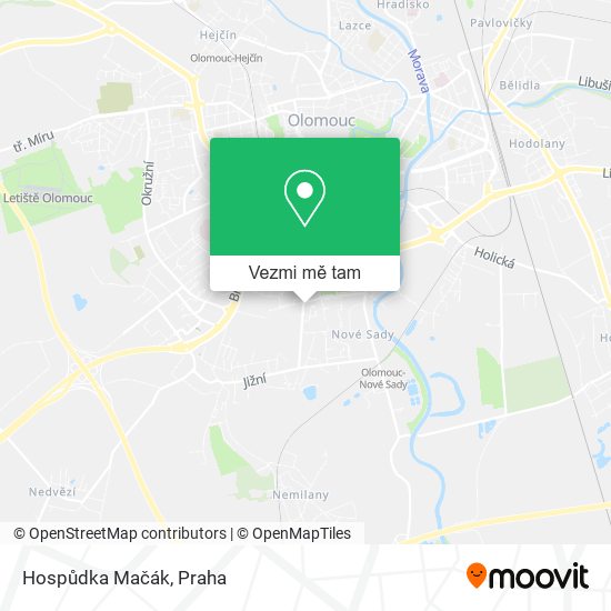 Hospůdka Mačák mapa