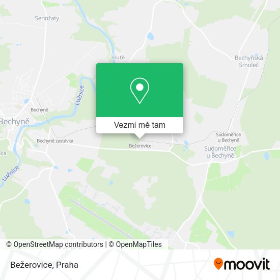 Bežerovice mapa