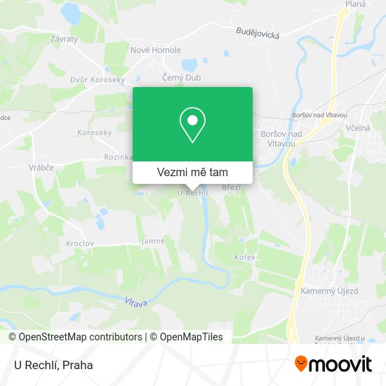 U Rechlí mapa
