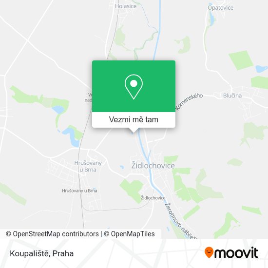 Koupaliště mapa