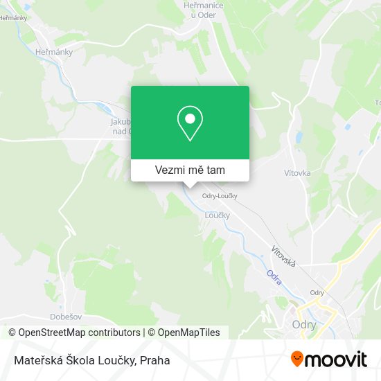 Mateřská Škola Loučky mapa