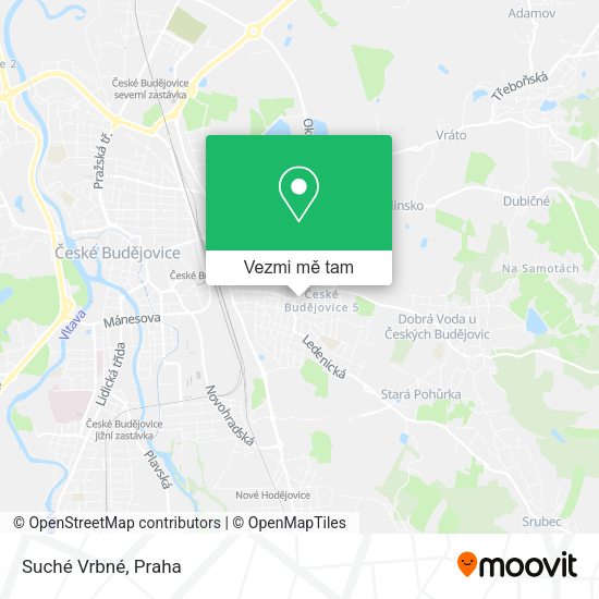 Suché Vrbné mapa