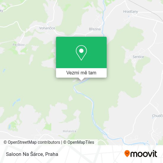 Saloon Na Šárce mapa