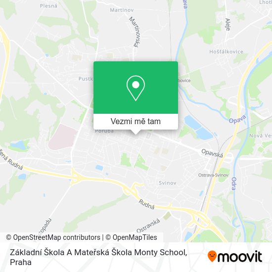 Základní Škola A Mateřská Škola Monty School mapa