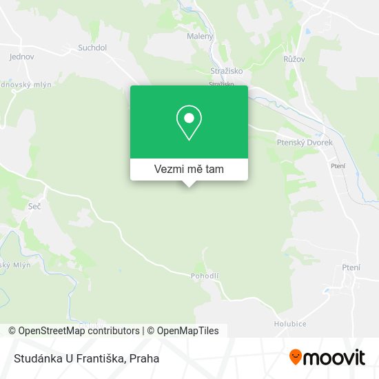 Studánka U Františka mapa