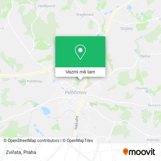 Zvířata mapa