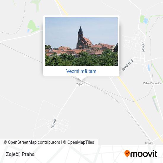 Zaječí mapa