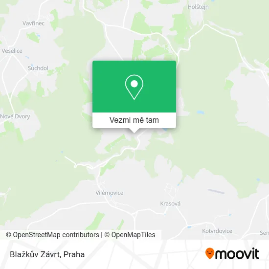 Blažkův Závrt mapa