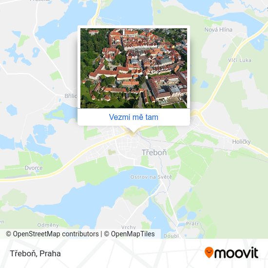 Třeboň mapa