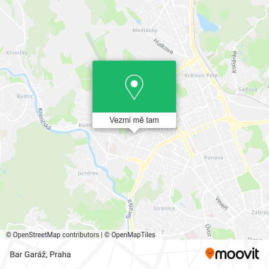 Bar Garáž mapa