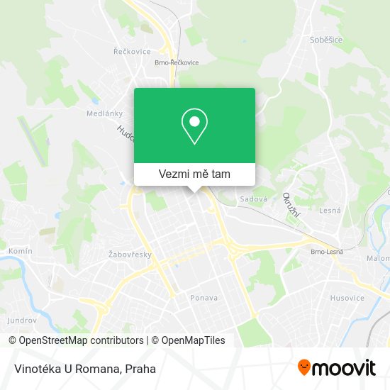 Vinotéka U Romana mapa