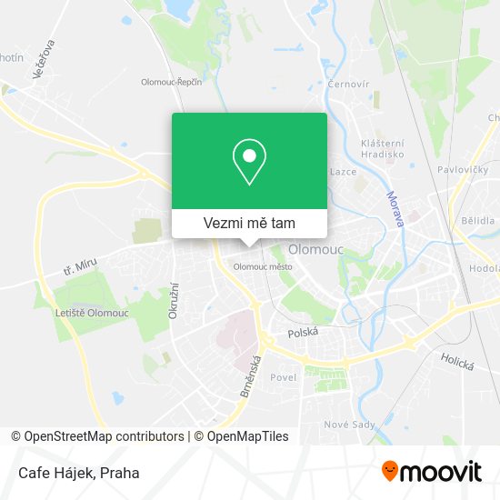 Cafe Hájek mapa